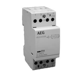 AEG Baja Tensión 4TQB115461R0000 Contactor VI402006 40A 2NA 230V CA/CC 3 módulos